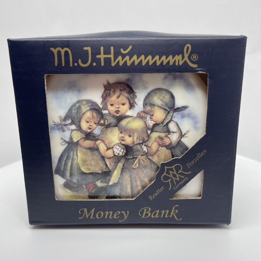 M. J. Hummel Porcelain Ringelreihen Money Bank Ring Around The Rosie NEW w/key